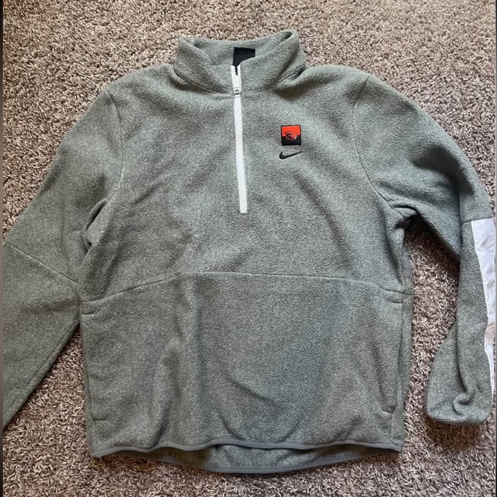 Nike OSU Soft Gray Fleece Pullover